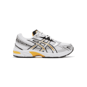 Asics Gel-1130 Blanco / Plata Pura / Amarillo